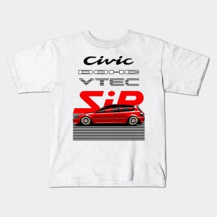 Civic Estilo SR3 EG6 - PAPAYA STREETART Kids T-Shirt